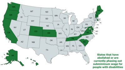 Subminimum Wage Map - RespectAbility